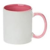 Caneca Alça e Interior Rosa