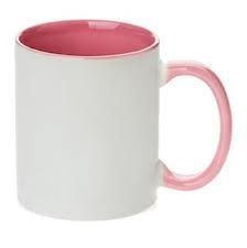 Caneca Alça e Interior Rosa